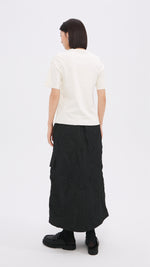 Distort Pleated Military Skirt