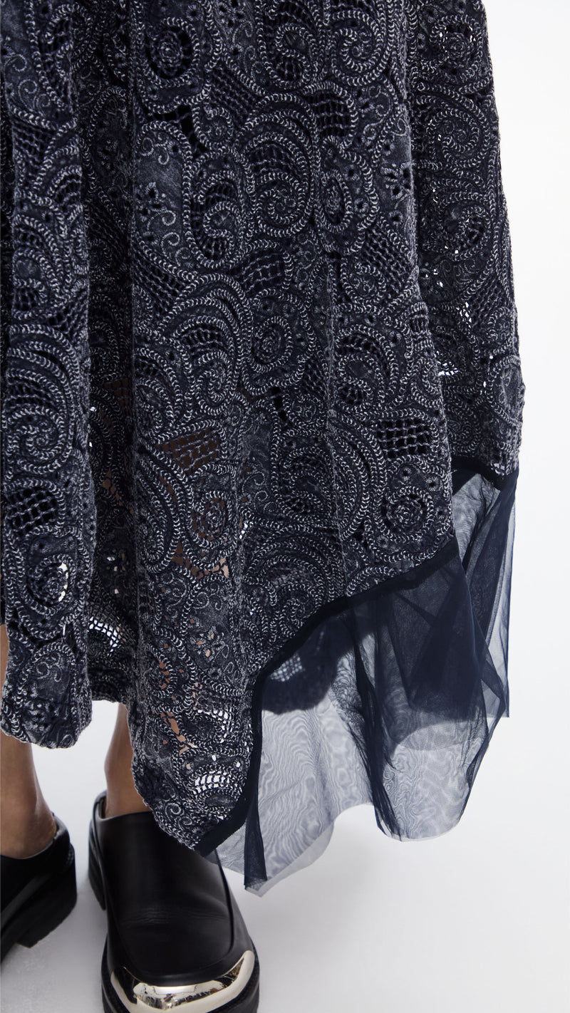 Cold-dye Lace Skirt