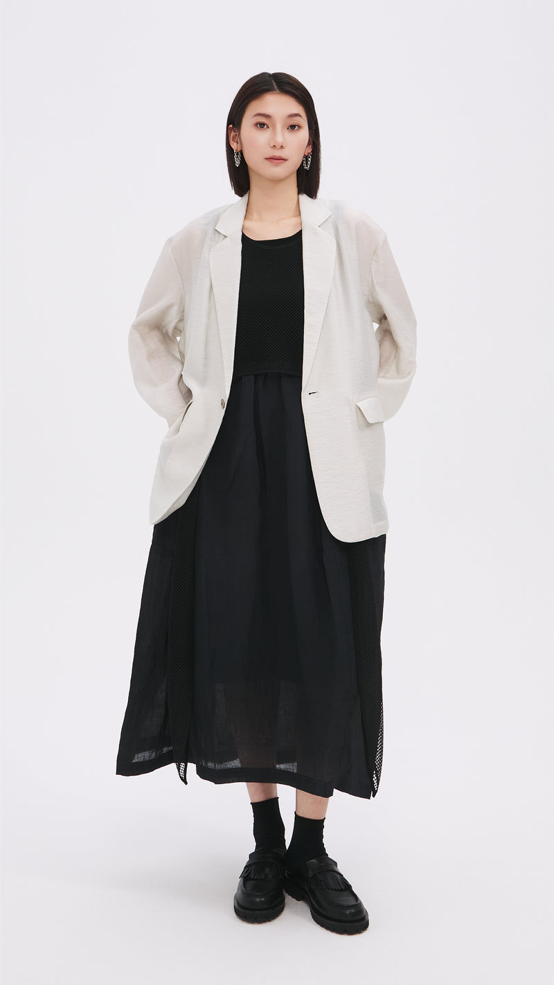 Sheer Fabric Blazer