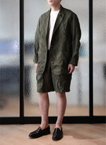 Distort Pleats Polyester Shorts