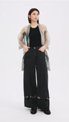 Cut Out Trims Jeans