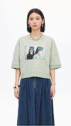 Mariko Enomoto Printed Puff-Sleeve Tee