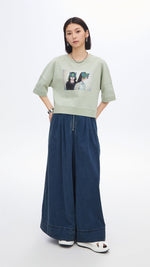 Mariko Enomoto Printed Puff-Sleeve Tee