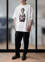 Dama Con Lermellino Cotton Graphic Top