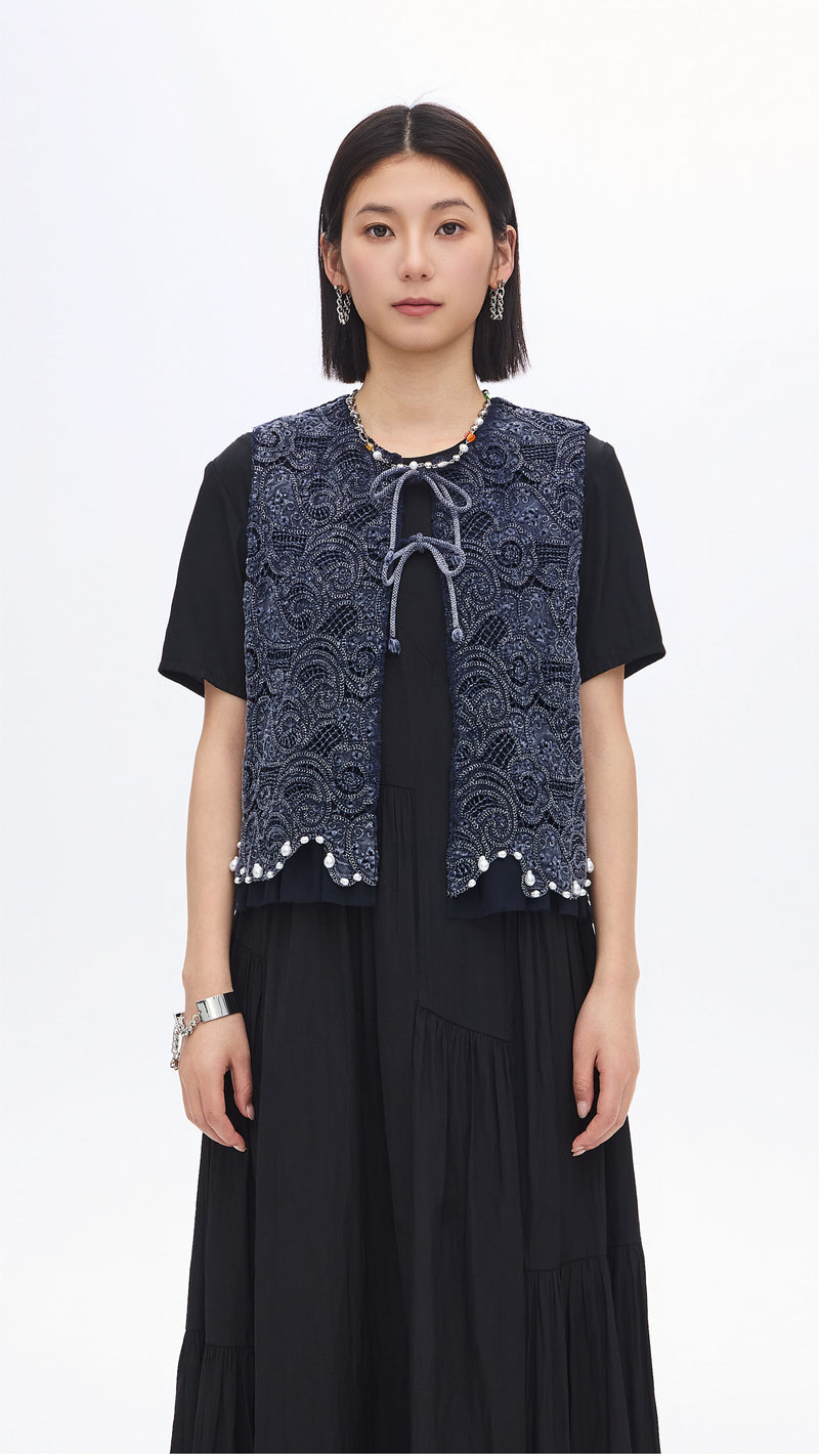Cold Dye Lace Waistcoat