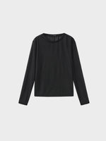 Mock-neck Sheer Top