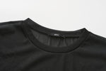 Mock-neck Sheer Top