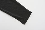 Mock-neck Sheer Top