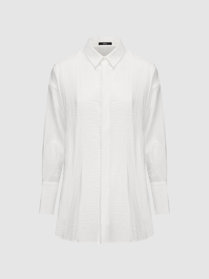 Pleated Flare Shirt