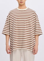 230G Jacquard Short Sleeves Border Tops