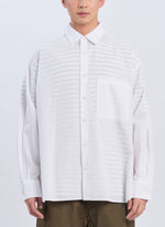Cotton Seersuckers Classic Collar Shirt