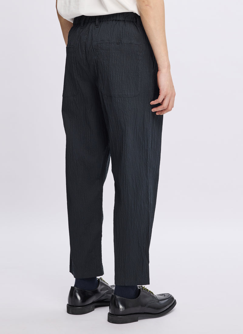Indigo Cotton Linen Pants