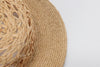 Raffia Straw Hat With Hat Chain