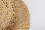 Raffia Straw Hat With Hat Chain